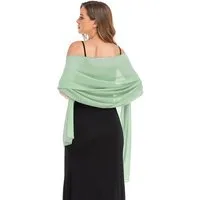 Bwecuy Modeschal Damen Schal – Elegante Stola für Abendkleider, Hochzeit, Party, (1-St), Leicht, Weich und Stilvoll