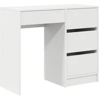 vidaXL Schreibtisch Schreibtisch Weiß Holzwerkstoff 90 x 37,5 x 75 cm (1-St)