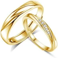 LuxusKollektion Trauring Trauringe Paare 925 Sterling Silber Gold Damen Herren Ringe