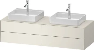 Duravit White Tulip Konsolenwaschtischunterbau wandhängend Nordic Weiß Seidenmatt 1300x550x408 mm -  WT4868B39390010
