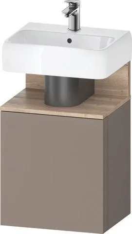 Duravit Qatego Waschtischunterbau wandhängend Basalt Matt 440x350x645 mm - QA4076L55430000 QA4076L55430000