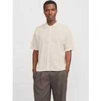 Jack & Jones Polokragenpullover JORTYLER KNIT SS POLO SN Baumwollmischung, relaxed fit