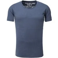 Key Largo T-Shirt Bread vintage Look uni Basic T00621 Rundhalsauschnitt unifarben kurzarm slim fit