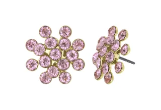 konplott - Ohrstecker - Magic Fireball Mini pink/gold