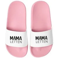 MoonWorks Badeschlappen Mama/Oma-Letten Badelatschen mit Spruch Lustig Geschenk Badesandale