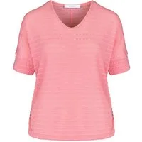 bianca Kurzarmshirt JULIE in leichter Strukturqualität in Trendfarbe