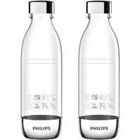 Philips Wassersprudler Flasche Ersatzflasche 0,5L für ADD4901, 4902X & ADD5962, (Set, 2-tlg), 2x kleine Sprudelflaschen