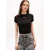Tommy Jeans Kurzarmshirt TJW SLIM SCRIPT LABEL SS TEE EXT