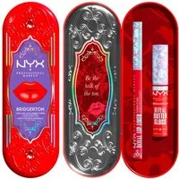 NYX PROFESSIONAL MAKEUP Schmink-Set BRIDGERTON ROYAL TREASURES LIP KIT, 2-tlg., Royal Butter Gloss und Royal Lip Liner