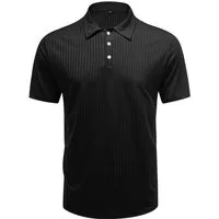 Allthemen Poloshirt Herren kurzarm T-Shirt mit Streifen Polohemd Slim Fit Shirt Sommer