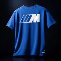 BMW Rundhalspullover BMW M T-Shirt Logo Reverse Oversized Unisex Pullover Blau