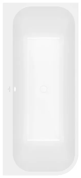 Villeroy & Boch Vorwandbadewanne Architectura 1800x800x575mm VWBW rechte Ausführung Weiss Alpin A180ARE9CR00V01