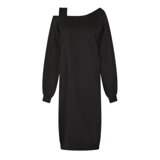 Vero Moda - "Gina" Trainingspullover Kleid für Damen, Schulterfrei (Schwarz)