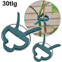 Haushalt International Rankhilfe Pflanzenclips Pflanzenklammer 2 Größen 30tlg Set, 30 St., Packung, 15x 6,5cm, Metallfeder, 15x 4cm, Pflanzhilfe
