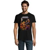 Blondie & Brownie T-Shirt Masters of the Universe He-Man Retro Motiv Herren T Shirt Rundhals Eternia Helden Print shirt Classic Fit