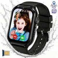 Forrlite Kinderuhr Smartwatch Kinder mit GPS und 4G, Installierbare APP Smartwatch (Smartwatch cm) (1,83 Zoll), 1,83"", 8GB, GPS+LES+WiFi, 4G-LTE, IP67, SOS, Bluetooth"