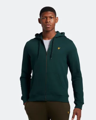 Lyle & Scott Kapuzenpullover mit Reißverschluss in Grün