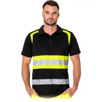 Reis Poloshirt Warnhemd T-Shirt Kragen Polohemd aus Netzstoff