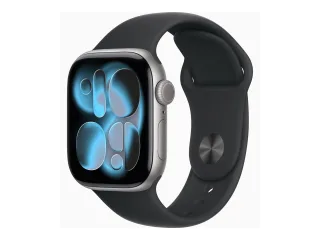 Apple Watch Series 11 (GPS + Cellular) 42mm Aluminium space grau mit Sportarmband M/L schwarz | mf8c4zr/a |