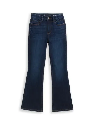 Tom Tailor - TTSTELLA BOOTCUT Jeans mit Stretch dark blue denim - Gr. - 32