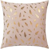 BTTO Kissenbezüge Kissenbezug 1/2St. 45X45cm Doppelseitiges GoldFeder mit Reißverschluss, 8 Farben
