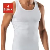 DDOnlineShop Unterhemd 4er Pack Feinripp Tank-Top für Herren, 100% Baumwolle (Spar-Set, 4-St., 4er-Pack) Premium Feinripp-Qualität, reine Baumwolle