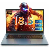 MENGHU 18,5 Zoll FHD Laptop DE-Tastaturlayout, lebenslang kostenloses Office Notebook (Intel® Core™ i3‑10100Y, Intel® UHD Graphics 615, 16 GB, 256 GB SSD)