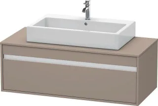 Duravit Ketho Konsolenwaschtischunterbau wandhängend Basalt Matt 1200x550x426 mm - KT669604343 KT669604343