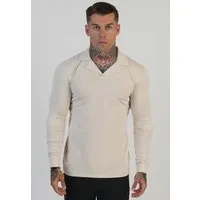 Siksilk T-Shirt SikSilk Herren LS Revere Polo-T-Shirt