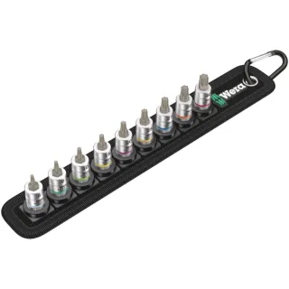 Wera Belt A 3 TORX HF Zyklop Bitnuss-Satz TORX, mit Haltefunktion, 1/4"-Antrieb, 9-teilig - 05003882001