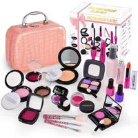 Toomoke Lernspielzeug Kinderschminke Geschenke Lernspielzeug spielzeuge für Mädchen (22-St), Realistisches Make-up-Spielset, 22-St., Kinder Rollenspiel Set), waschbares Zubehör Makeup Spielzeug Kreativset