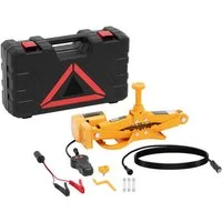 MSW Hydraulikheber 3 t Elektrischer Wagenheber 12 V Radwechsel-Set Scherenwagenheber