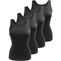 Yenita® Unterhemd Tank Top (4-St) in angenehmer Microfaserqualität