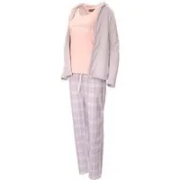 Weit & Breit Handelsgesellschaft mbH Hausanzug AnnAmax Damen Hausanzug 3-teilig Wellness Anzug Pyjama Schlafanzug