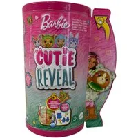 Barbie Stehpuppe Barbie Cute Reval Puppe im Plüschkostüm mit Haustier Farbwechselfunkti