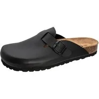 Fischer-Markenschuh Luis Clog aus Vegano, mit Fleecefutter, ergonomisch geformtes Lederfußbett