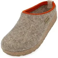 Haflinger Haflinger Grizzly Kris Filzclog aus reinem Wollfilz Hausschuh