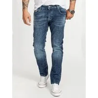 Rock Creek Regular-fit-Jeans Herren Jeans Stonewashed Blau RC-2408