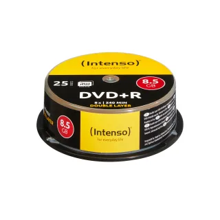 Intenso 25 x DVD+R DL | 4311144 | 8.5 GB 8x - Spindel