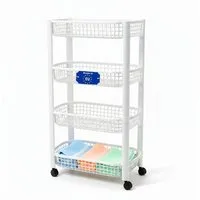 Spetebo Küchenwagen auf Rollen mit 4 Körben 79 x 46 cm, (Anzahl, 1 St., Stück), Hochwertige Qualität Made in EU