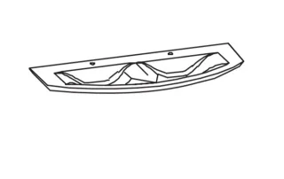 Artiqua 215 Mineralguss-Doppelwaschtisch Weiß, 215-MMDWTR64-1617 215-MMDWTR64-1617