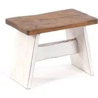 DESIGN DELIGHTS Hocker SITZBÄNKCHEN "SCHEMEL 40", Altholz massiv, 31x40x25cm, Fußhocker, 0