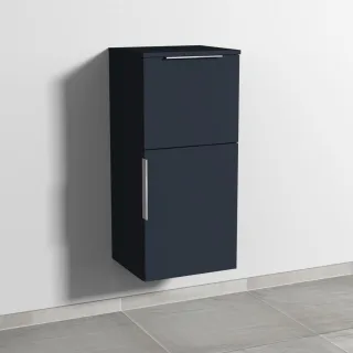Sanipa 3way Mittelschrank mit 1 Tür und 1 Auszug, Marine-Matt, UP1291R UP1291R