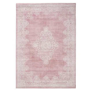 Kunstloft Teppich, Rosa, Textil, Orientalisch, Rechteckig, 120x170 cm, Oeko-Tex® Standard 100, waschbar, Teppiche & Böden, Teppiche