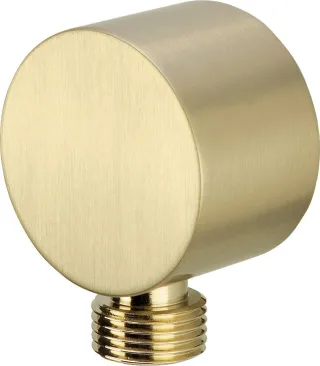 Neuesbad Serie 310 Rund Eckanschluss für Brauseschlauch, Gold gebürstet NB1DENACR54K1