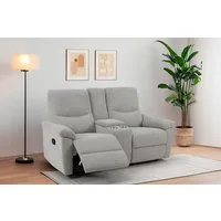 Home affaire 2-Sitzer ODILON, 2er-Kinosofa, TV-Sessel, Mulitmedia-Sofa, Struktur, USB A/C, Relaxfunktion manuell u. elektrisch, Getränkehalter, Staufach