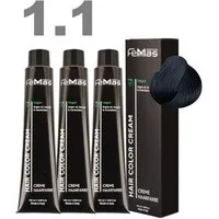 Femmas Premium Haarfarbe FemMas professionelle Haarfarbe mit Arganöl 3 x 100 ml