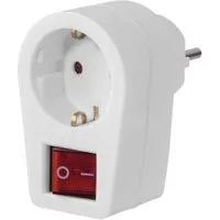 Hama Steckdosenadapter mit 2-poligem Schalter Steckdosenleiste