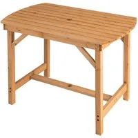 KOMFOTTEU Gartentisch Balkontisch, mit Schirmloch, für 4-6 Personen