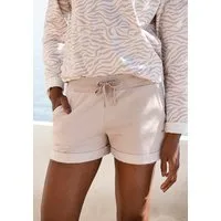 LASCANA Shorts mit Rippbündchen und Umschlagsaum, Loungewear